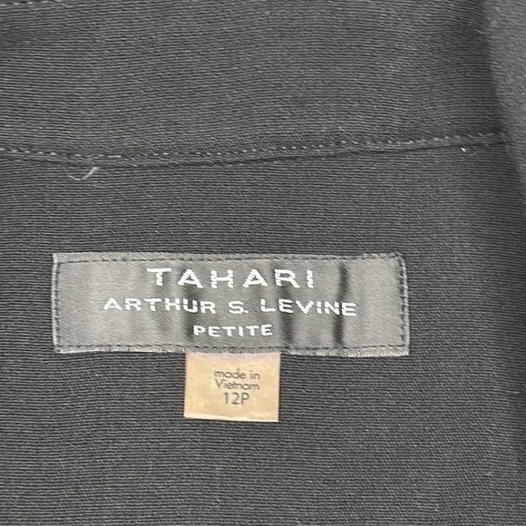 Tahari Women’s Open Front Cropped Trench -style Black 12P - Picture 7 of 10